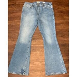 NWT - Frame Le High-Rise Flare Jeans Wavey Blue Size 34